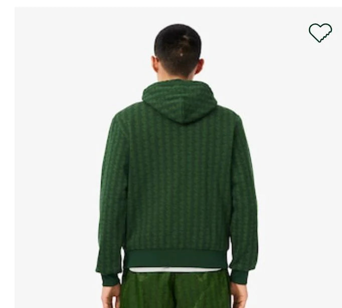 LACOSTE Felpa con cappuccio e monogramma-Uomo