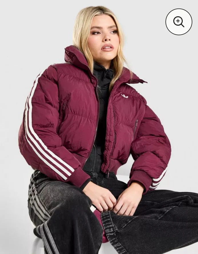 ADIDAS ORIGINALS-Giacca Imbottita Cropped 3-Stripes-Donna